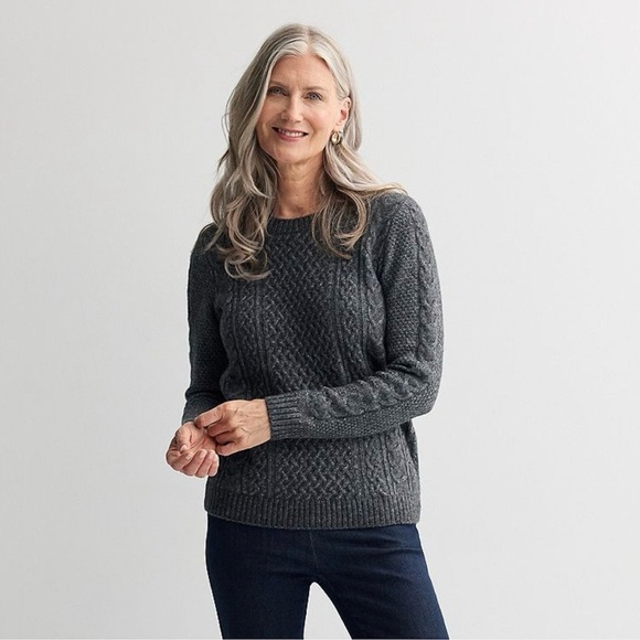 croft & barrow Sweaters - NWT Croft & barrow Cozy Sweater. Gray, Sz. S